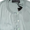 Dolce & Gabbana Light Green Silk Button Down Cardigan Sweater