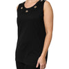 Dolce & Gabbana Black DG Embellished Sleeveless Tank Top