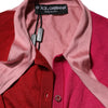 Dolce & Gabbana Pink Short Sleeves Buttoned Ascot Collar Top