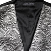 Dolce & Gabbana Silver Floral Jacquard Sleeveless Vest Top