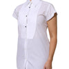 Dolce & Gabbana White Cotton Short Sleeves Collared Polo Top