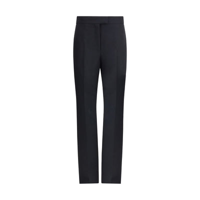 Ferragamo Black Viscose Casual Pants