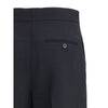 Ferragamo Black Viscose Casual Pants