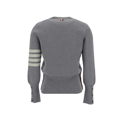 Thom Browne graues Fleece-Sweatshirt