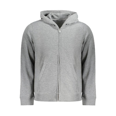 Calvin Klein Grigio Polyester Men Hoodie
