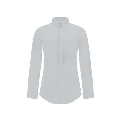 Dolce &amp; Gabbana Weißes Elastan-Hemd