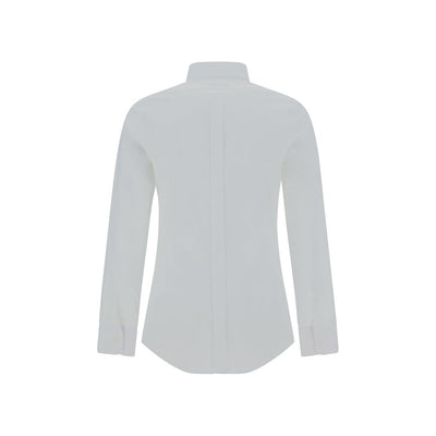 Dolce &amp; Gabbana Weißes Elastan-Hemd