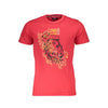 Cavalli Class Red Cotton Men T-Shirt