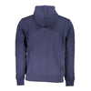 North Sails Blue Cotton Men Sweater with Hood