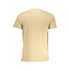 Cavalli Class Beige Cotton Men T-Shirt