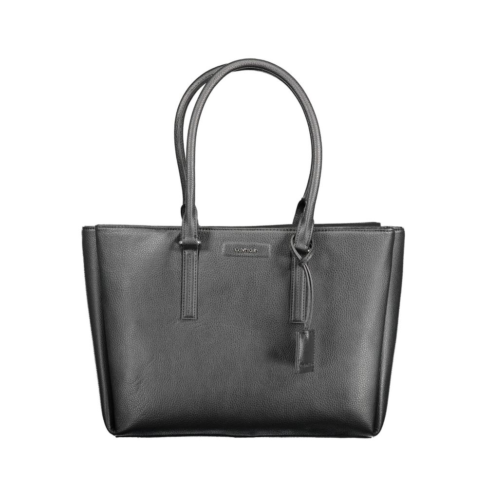 Calvin Klein Black Polyurethane Women Shoulder Bag
