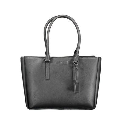 Calvin Klein Black Polyurethane Women Shoulder Bag