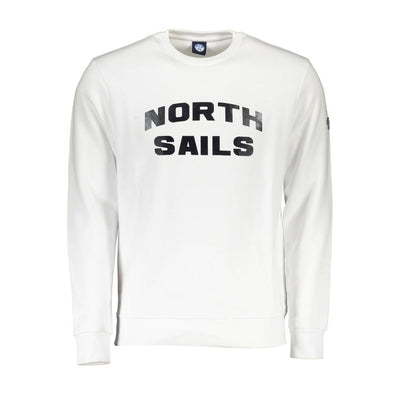 North Sails Bianco Cotton Men Sweatshirt
