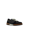 Fendi Multicolor Calf Leather Bos Taurus Low Top Sneakers