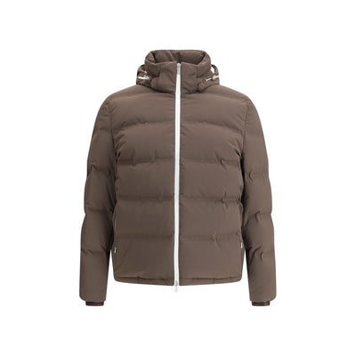 Brunello Cucinelli Brauner Polyamidmantel