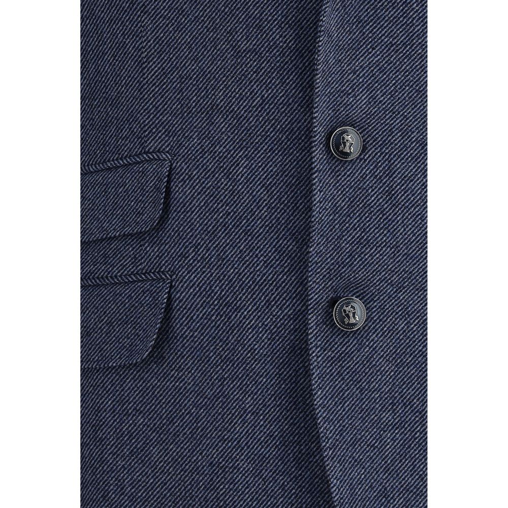 Brunello Cucinelli Blauer Wollblazer