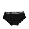Dolce & Gabbana Black Cotton Stretch Logo Print Brief Underwear