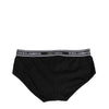 Dolce & Gabbana Black Cotton Stretch Logo Print Brief Underwear