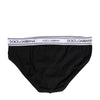 Dolce & Gabbana Black Cotton Stretch Regular Brief Underwear