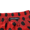 Dolce & Gabbana Red Silk Polka Dot Boxer Shorts Underwear