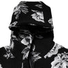 Dolce & Gabbana Black Wool Floral Printed Men Hooded Jacket
