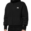 Dolce & Gabbana Black DG Logo Plaque Hooded Bomber Jacket