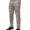 Dolce & Gabbana Multicolor Floral Jacquard Pants