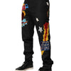 Dolce & Gabbana Black Graphic Embroidery Men Pants