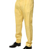 Dolce & Gabbana Yellow Flax Tapered Dress Men Pants