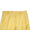 Dolce & Gabbana Yellow Flax Tapered Dress Men Pants
