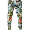 Dolce & Gabbana Multicolor Cotton Tapered Men Pants