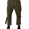 Dolce & Gabbana Brown Cotton Cargo Drawstring Pants
