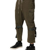 Dolce & Gabbana Brown Cotton Cargo Drawstring Pants
