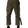Dolce & Gabbana Brown Cotton Cargo Drawstring Pants