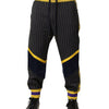 Dolce & Gabbana Multicolor Stripes Wool Jogger Pants