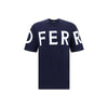 Ferragamo Blue Cotton T-Shirt