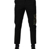 Dolce & Gabbana Black Cotton Cargo Dress Men Pants