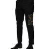 Dolce & Gabbana Black Cotton Cargo Dress Men Pants