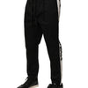 Dolce & Gabbana Black Cotton Mid Waist Jogger Pants
