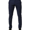 Dolce & Gabbana Dark Blue Wool Dress Formal Pants