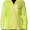 Dolce & Gabbana Yellow Sequin Polyester Lounge Casual Shirt