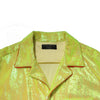 Dolce & Gabbana Yellow Sequin Polyester Lounge Casual Shirt