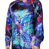 Dolce & Gabbana Multicolor Printed Silk Lounge Casual Shirt