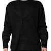 Dolce & Gabbana Black Linen Long Sleeves Men Casual Shirt