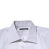 Dolce & Gabbana White GOLD Crown Cotton Dress Formal Shirt