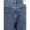 Agolde Blue Cotton Straight-Leg Jeans