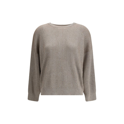 Brunello Cucinelli Beige Cotton Sweatshirt