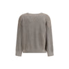 Brunello Cucinelli Beige Cotton Sweatshirt