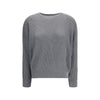 Brunello Cucinelli Gray Cotton Sweatshirt