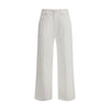 Brunello Cucinelli White Cotton Straight-Leg Jeans